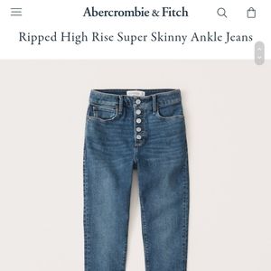 Abercrombie and Fitch High Rise Super Skinny Jeans